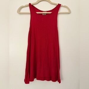 Free People Vibrant Red Tank Top